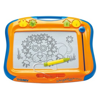 Tomy Megasketcher Motorised Magnetic Drawing Board Kids 3y+